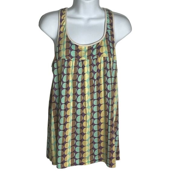 Cosabella Italy Women's Size Large Babydoll Tank Top Geometric Print - Picture 1 of 8